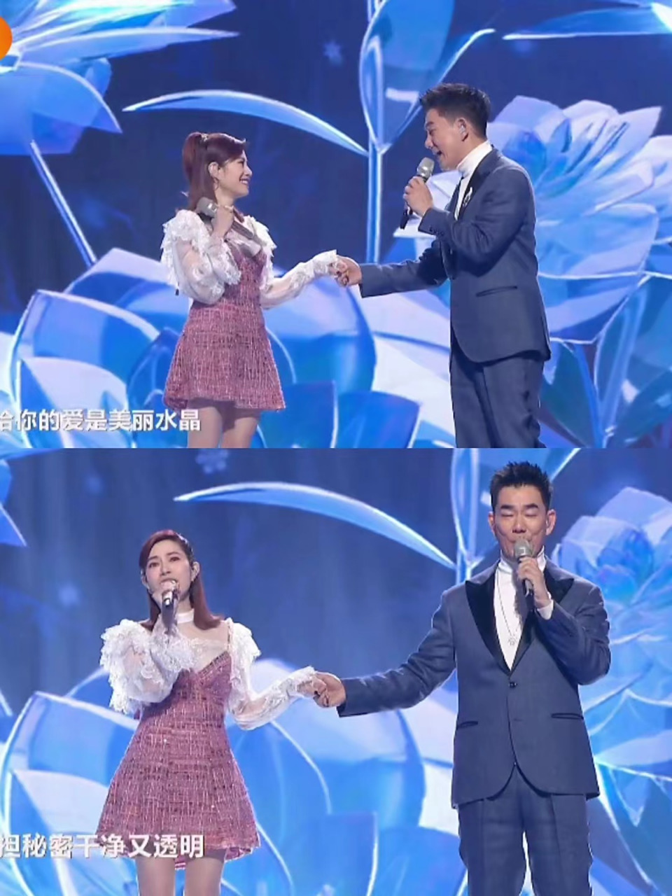 好一波回忆杀,徐怀钰搭配任贤齐,在舞台上唱起了《水晶》,80后和90后