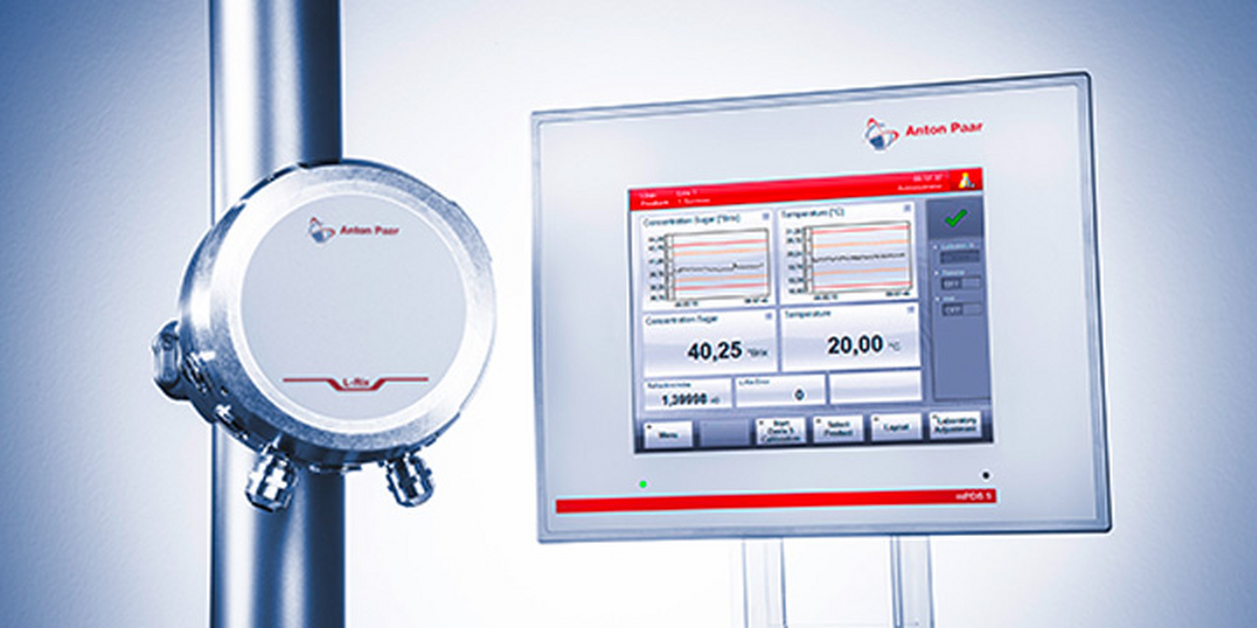 安东帕在线折光仪 l-rix 5000/5100/5200 无需维护的在线折射率测量