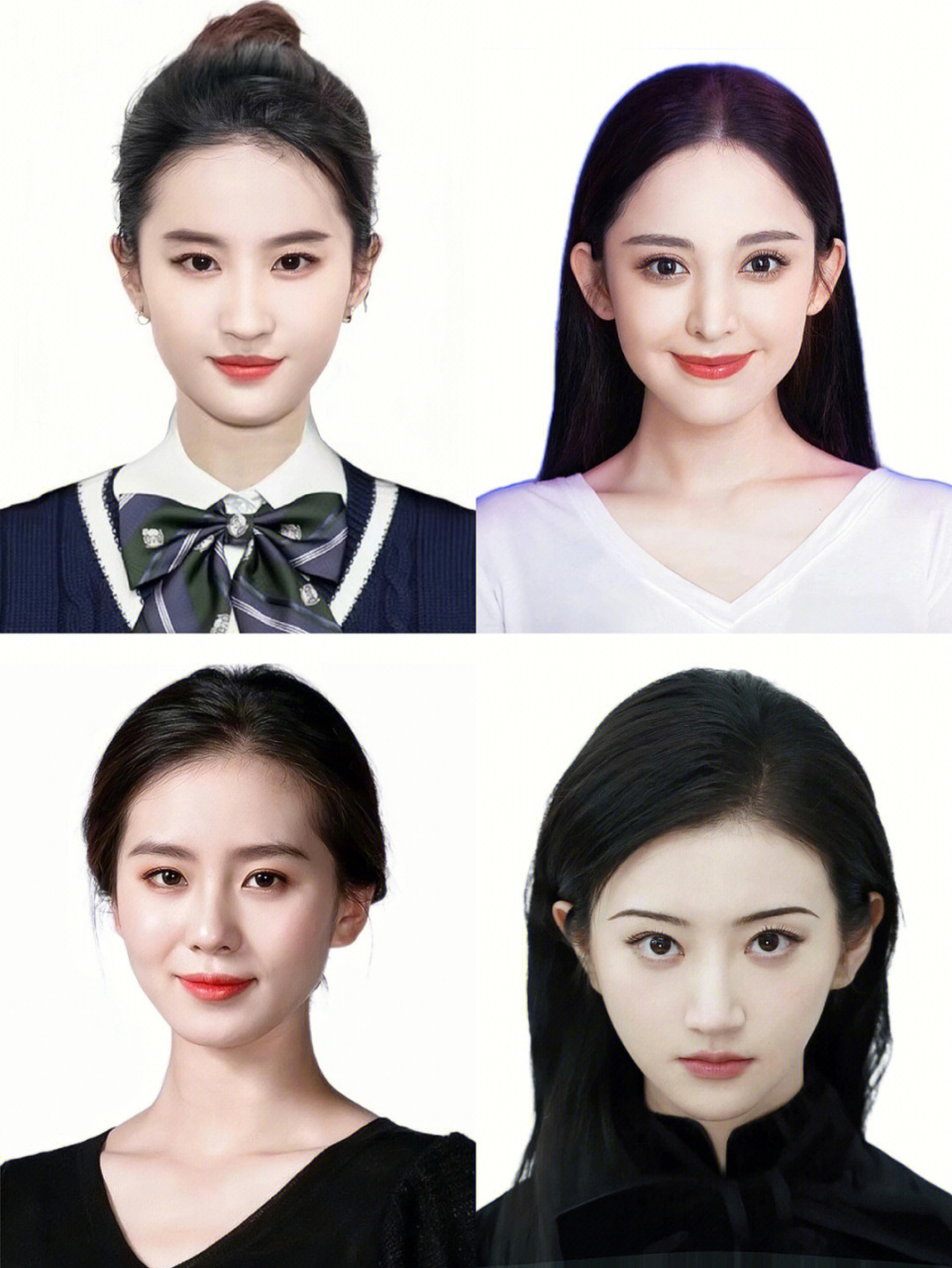 明星高颜值证件照:肖战剑眉星目,易烊千玺一股子酷劲,杨幂温柔十足!