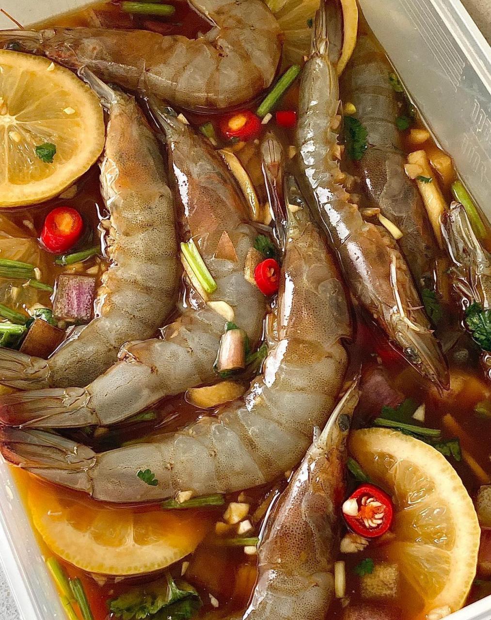 这样做的生腌虾绝了!|||尝试了一下生腌虾[偷笑r]一整个被惊艳到了!