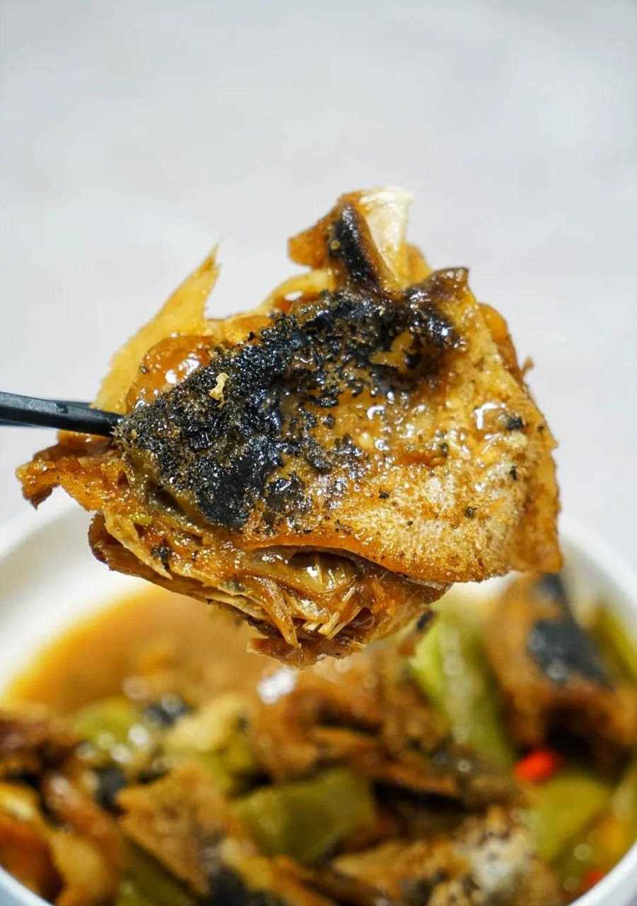 河豚鱼干炖芸豆.