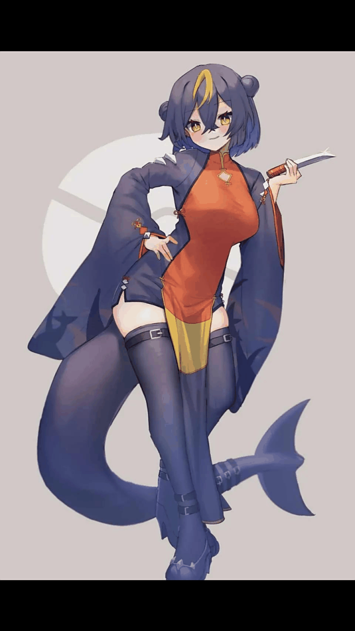 gif创作人# 烈咬陆鲨拟人 [看]