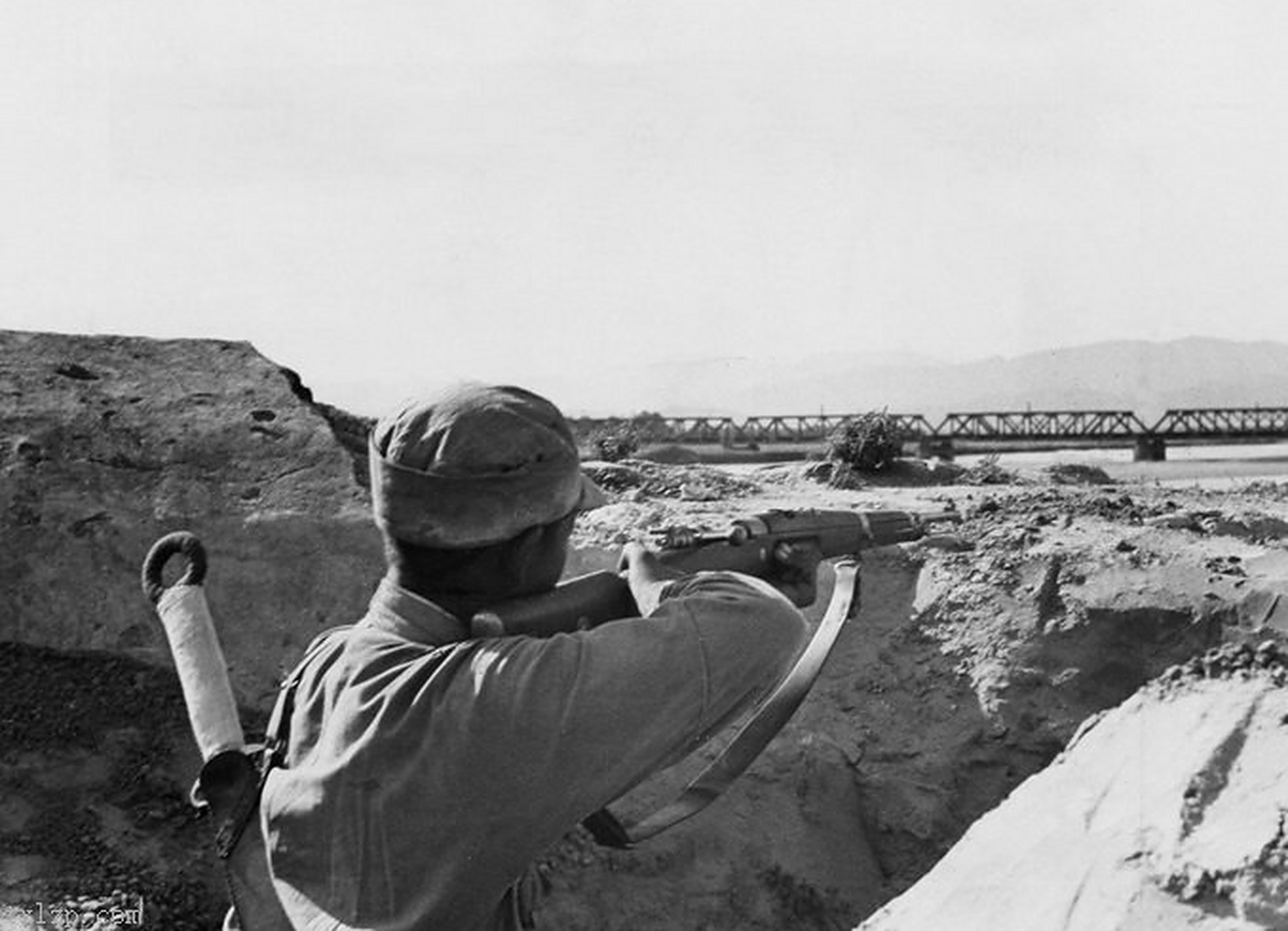 抗战时期,在平汉线阻击日军的中国军人