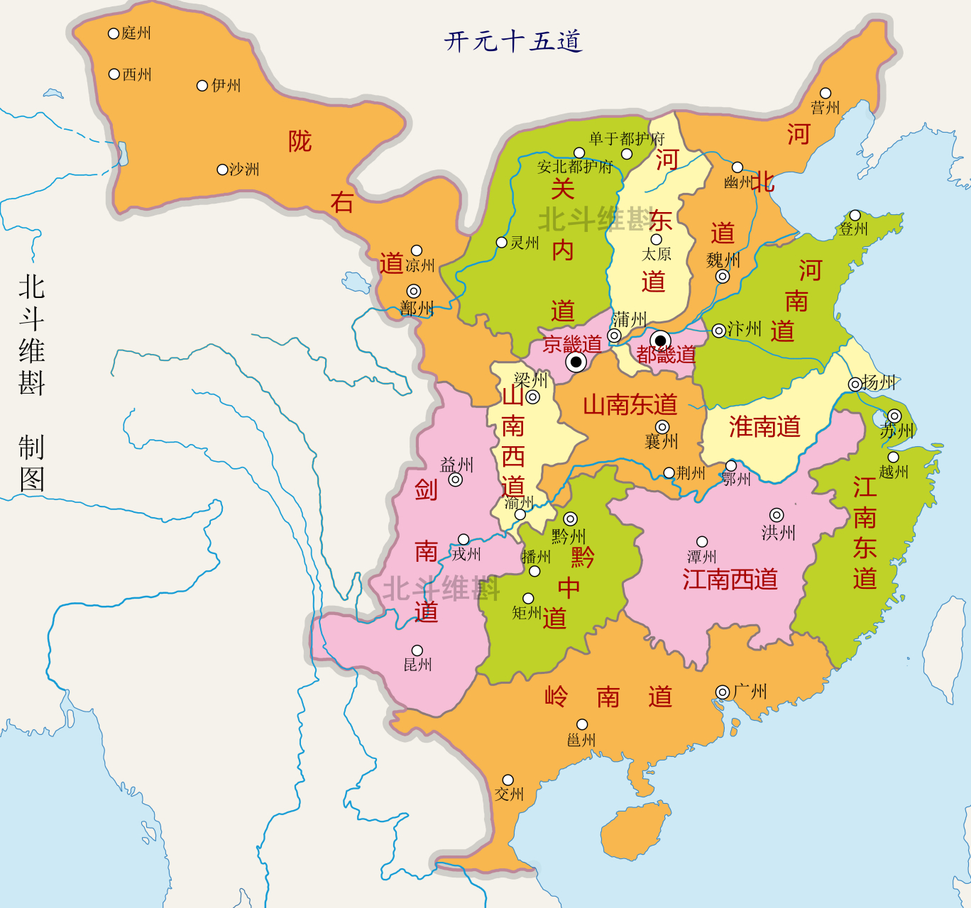 唐末各州地图图片