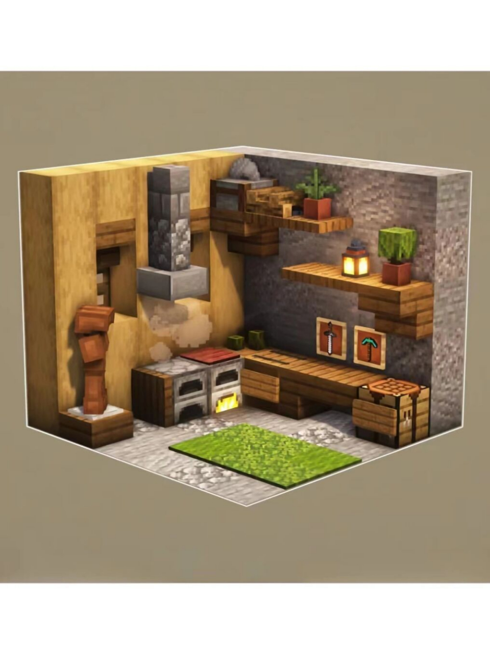 《我的世界》小型房屋内饰设计