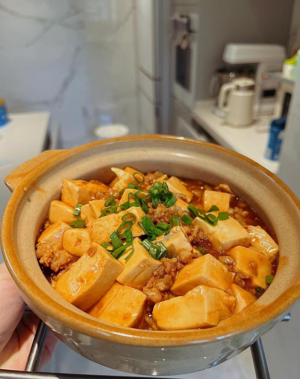 家常菜|来一碗不辣的肉末豆腐煲超9315超下饭暑假女儿在家,为她做