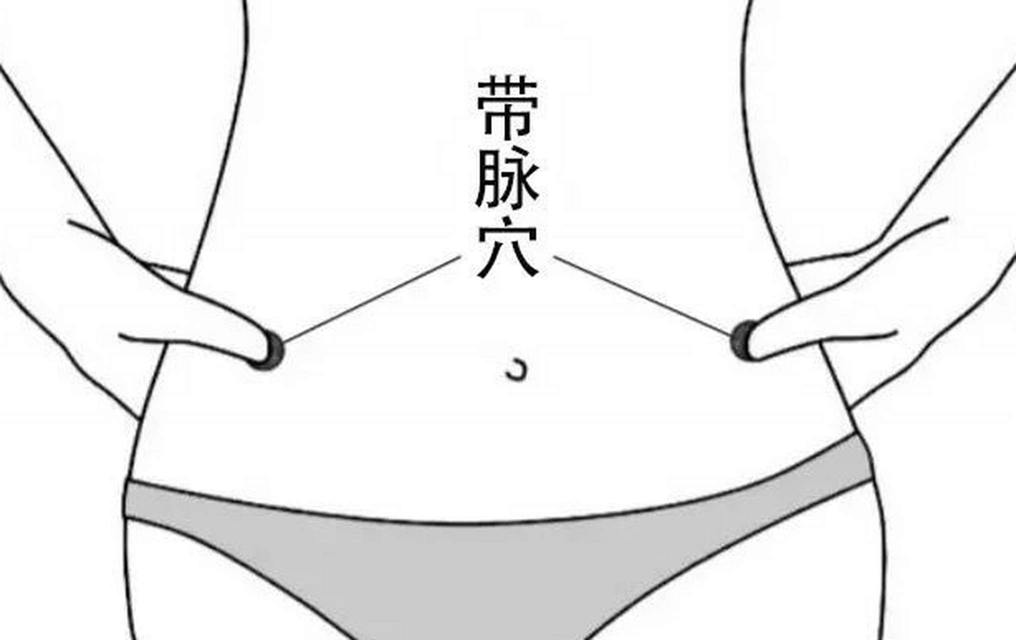 带脉穴:肚子肥胖,肥肉都是堆积在腰部的,每天睡觉前敲击带脉穴 50