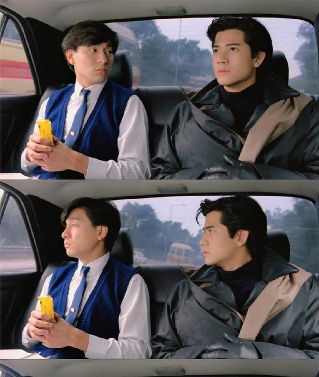 年轻时候的郭富城与刘德华《龙神太子》是由陈嘉上执导,刘德华,郭富城