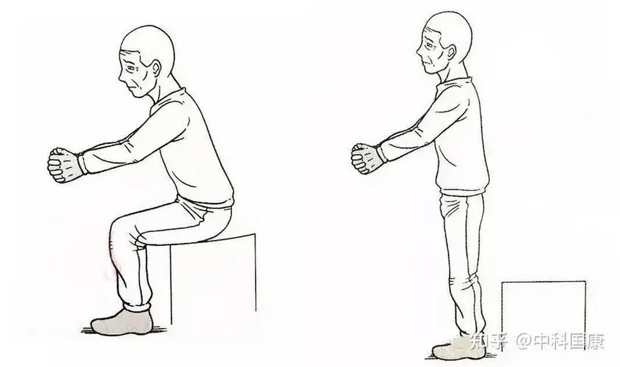 站立训练 可在电动起立床,站立架或平衡杠内进行站立训练,站立时患侧