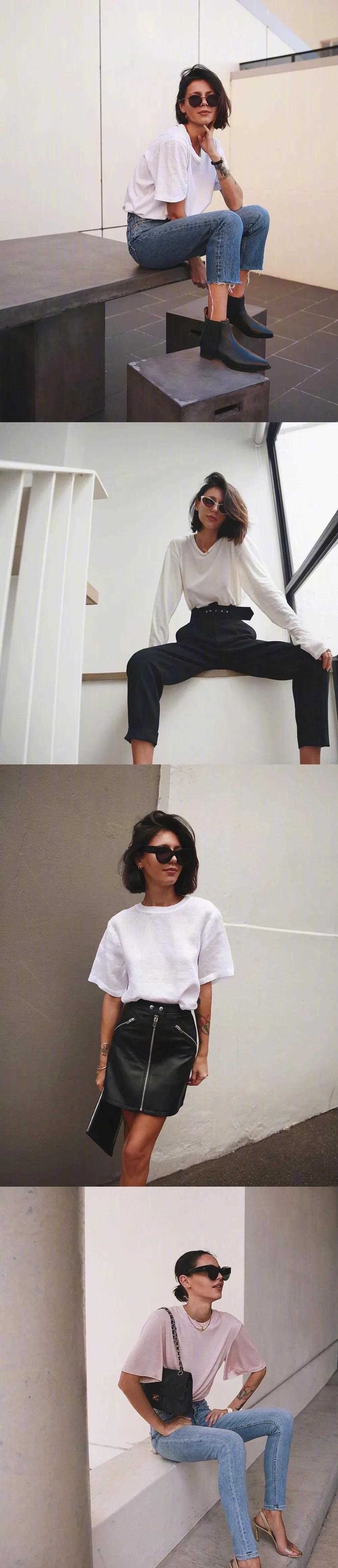 澳洲时尚博主petra的夏日穿搭合集,休闲又不失酷帅,果然身材好穿什么