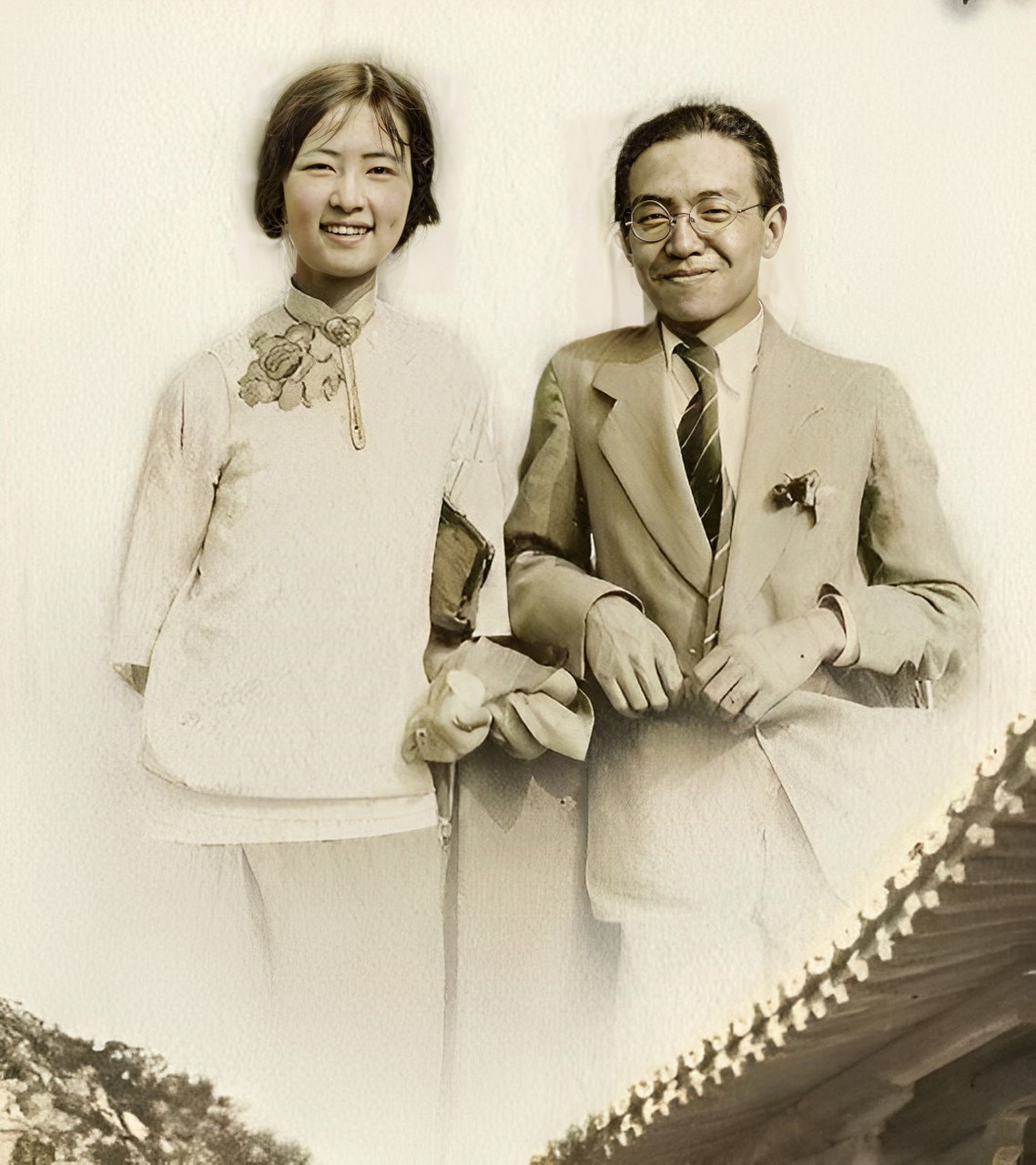 杨澜看着一张照片,疑惑地问林徽因的儿子梁从诫,你的母亲是怎么穿着