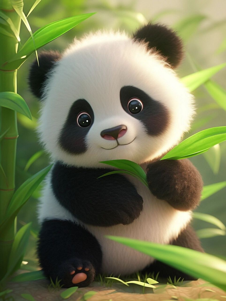熊猫宝宝:萌哒哒哒的可爱动物,竹子的美食家!