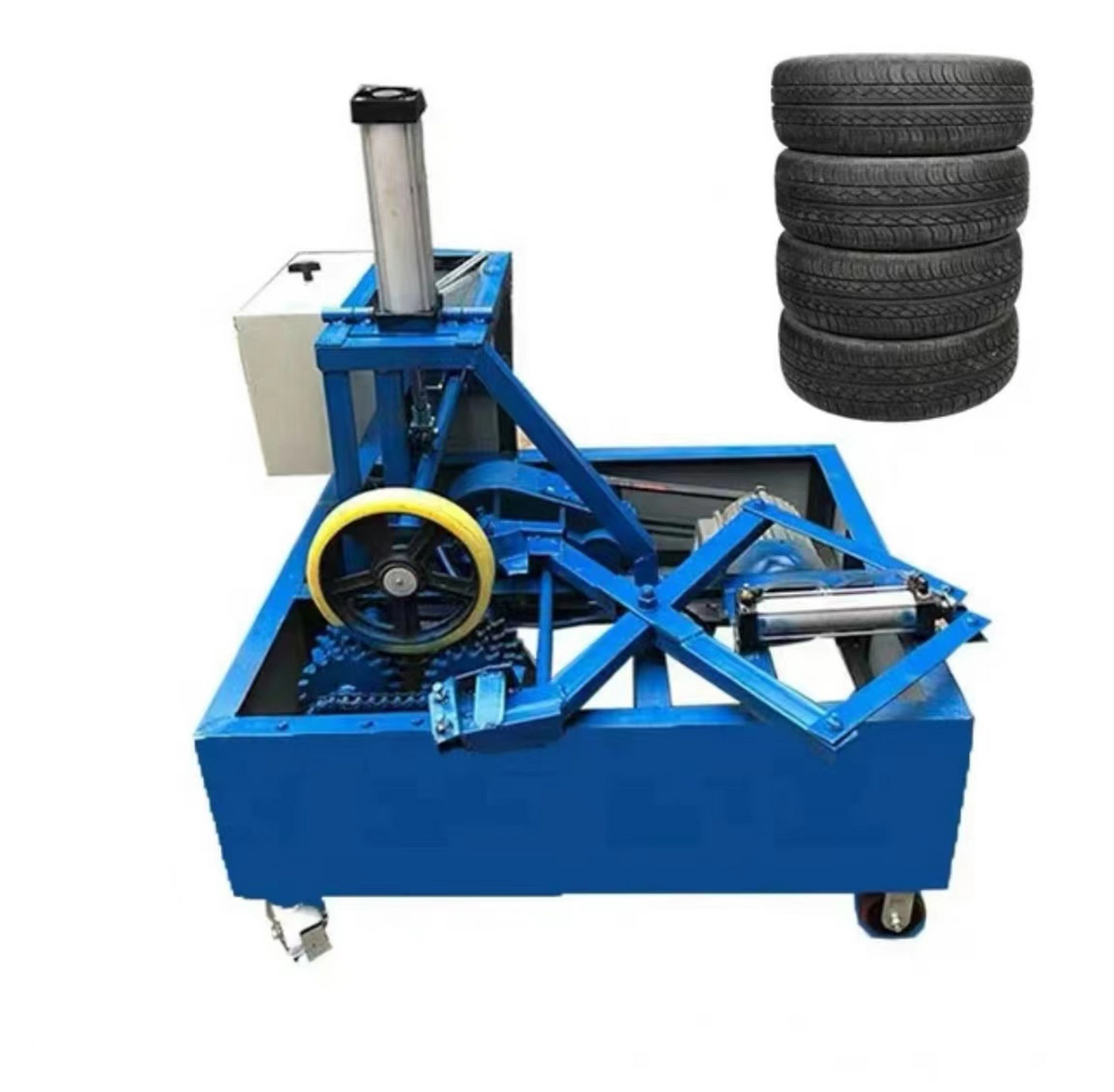 汽车废旧轮胎粉碎机# #废旧轮胎处理设备#  废旧轮胎颗粒机器设备