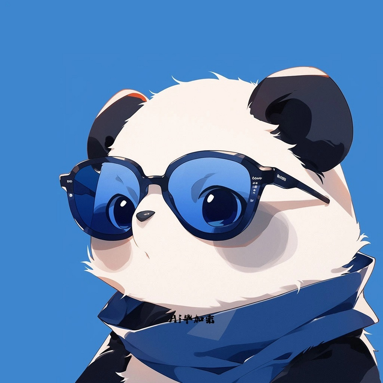 熊猫戴墨镜头像图片