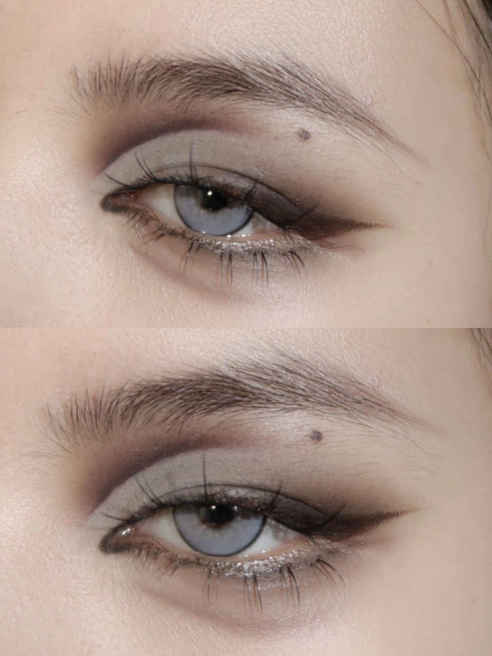 全哑光浓颜感截断式眼妆 很微妙的美丽配色 浓郁的高对比度审美一直很