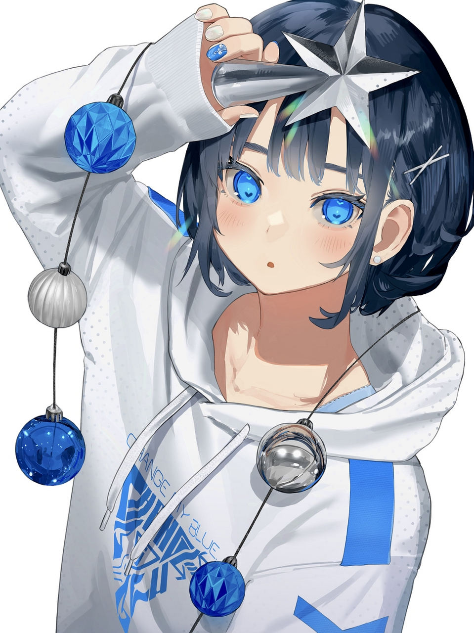 期待圣诞节的蓝眼女孩#二次元分享