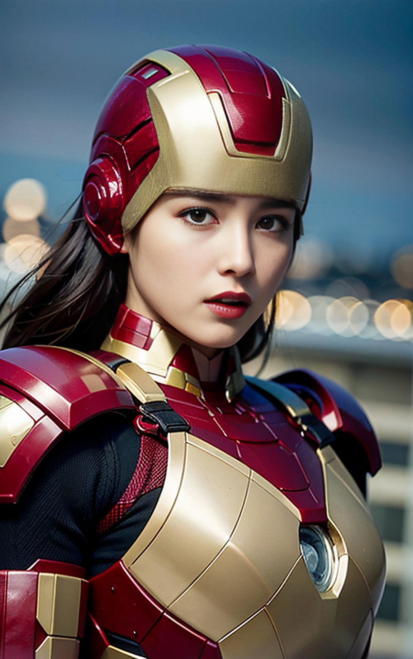 ai素材库:#ai绘画# #美女图片欣赏# 超飒的机甲女孩2