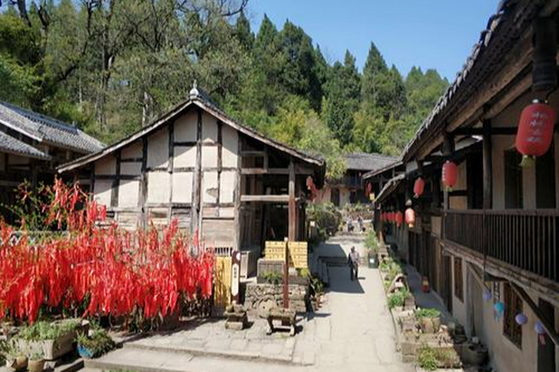 广元的柏林沟古镇,这里可以算是一块远离城市喧嚣的宝地,可以让人想起