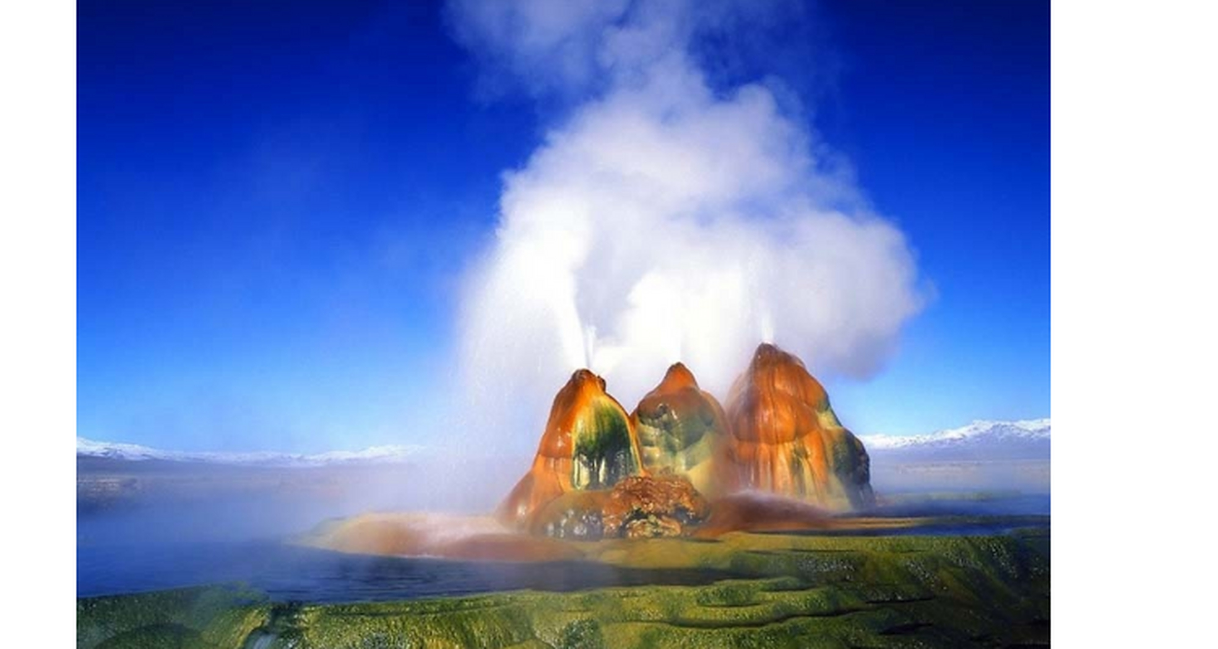 全球最美的喷泉 美国飞翔间歇泉 坐落于美国内华达州的一座农场,间歇