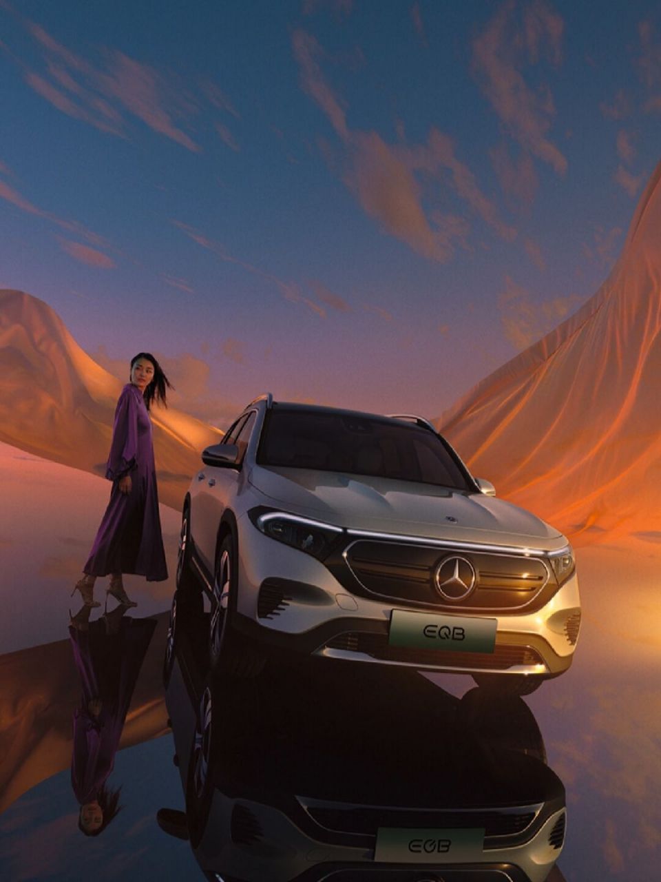 「每日一电车」奔驰eqb:豪华电动suv的新标杆  修改后的文字如下