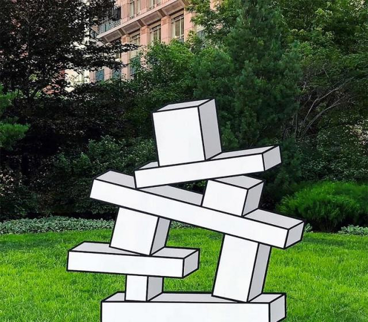 纽约艺术家aakash nihalani创作的三维视错觉图[射门]