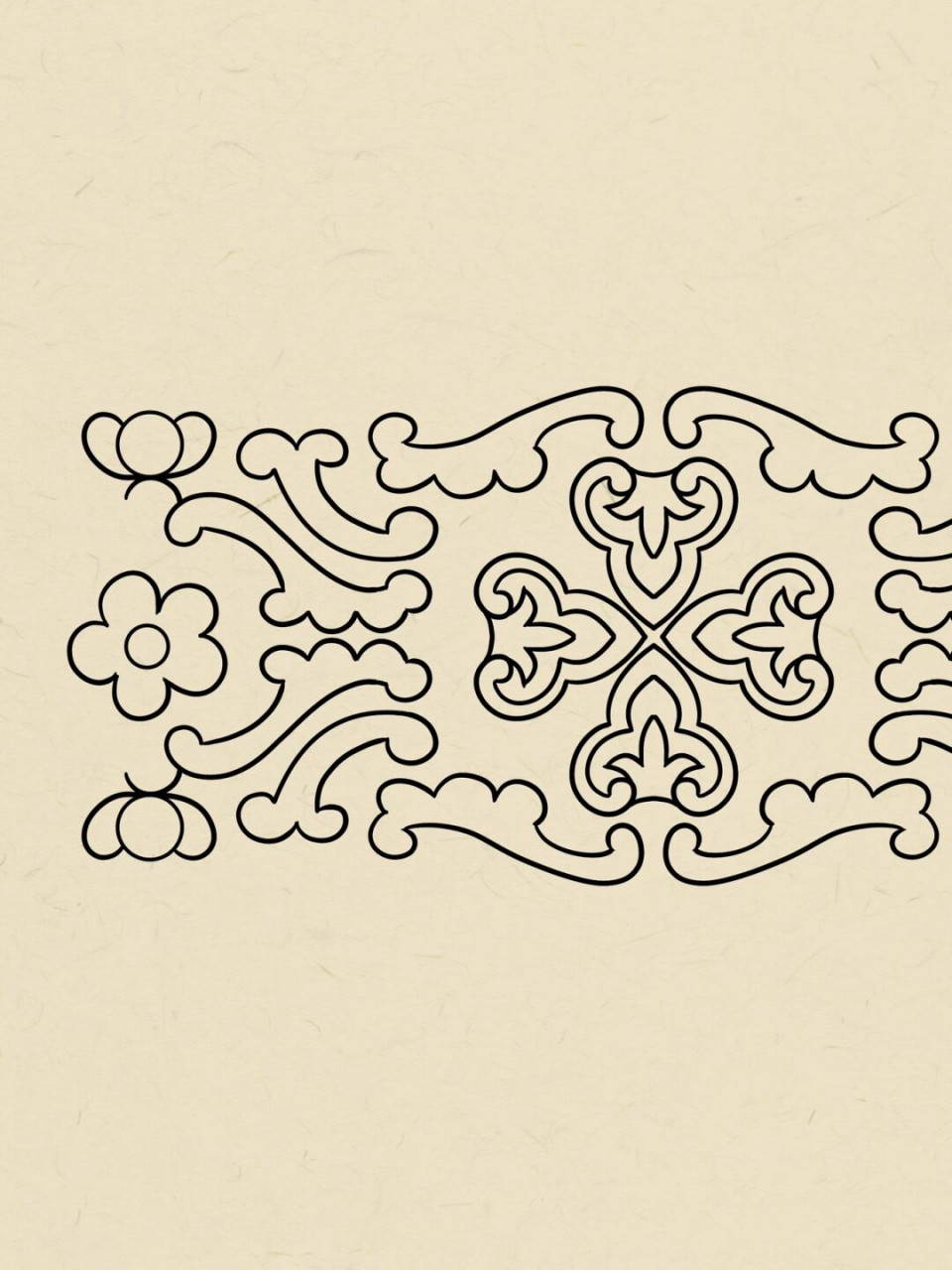 传统纹样  珐琅纹样  珐琅图案 缠枝莲花纹