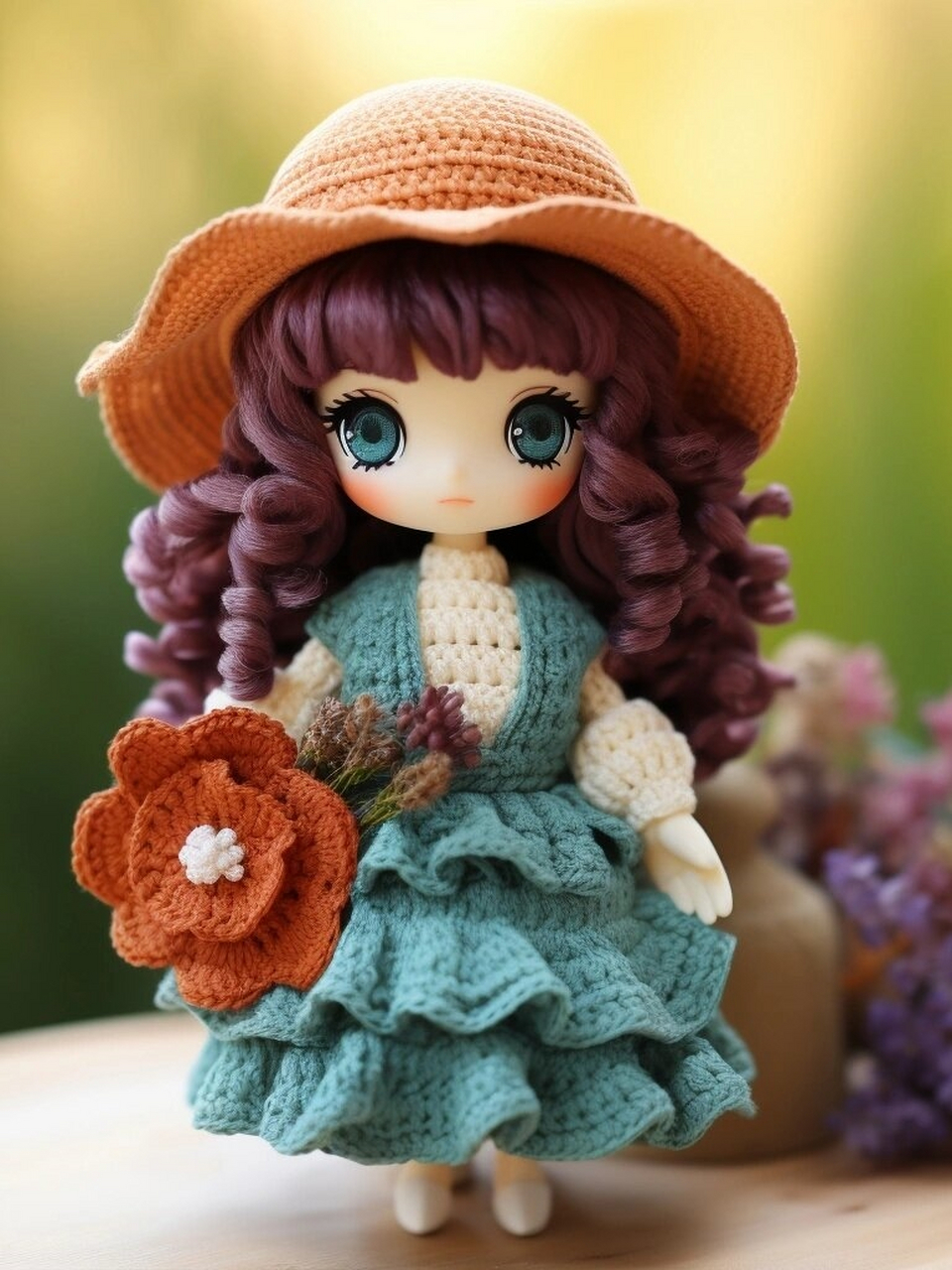 钩针织物日记,钩编出不一样的娃娃玩偶 这款手工钩针编织的娃娃与众不