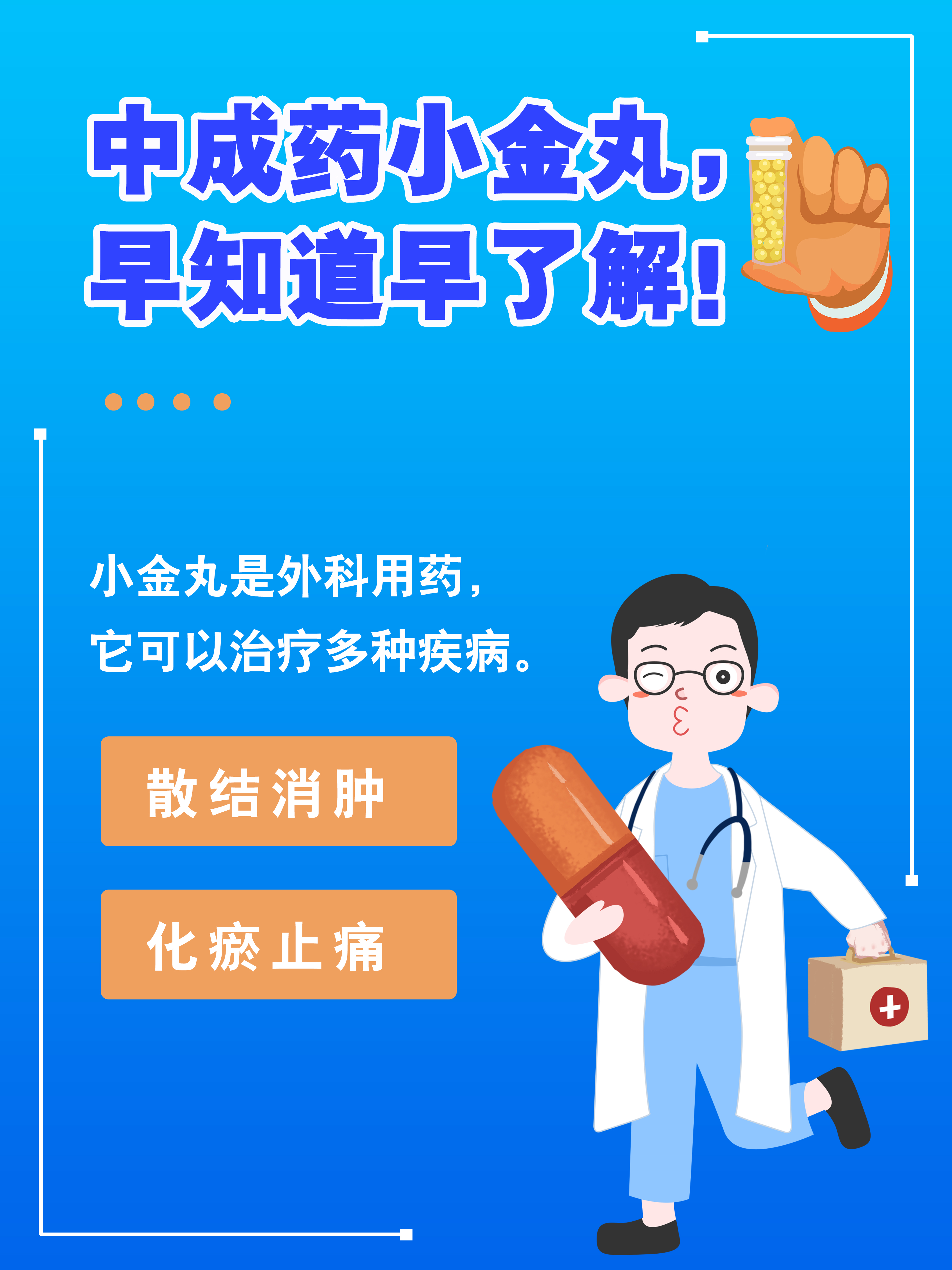 中成药小金丸,早知道早了解 #健康经验笔记# 小金丸是外科用药