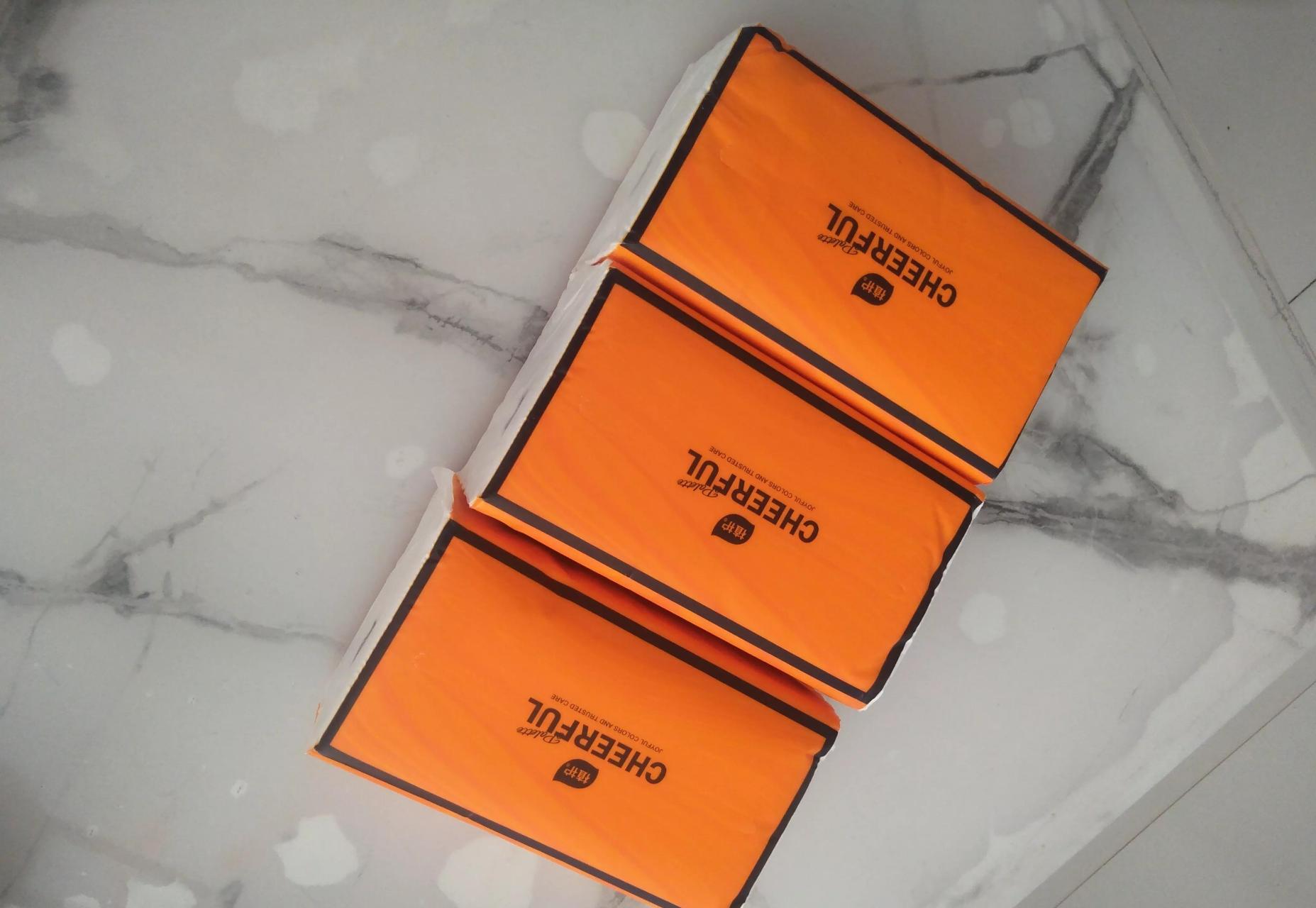 领动计划# 非常好用的一款纸巾, 原生木浆,千层臻厚, 大包装,橙色600