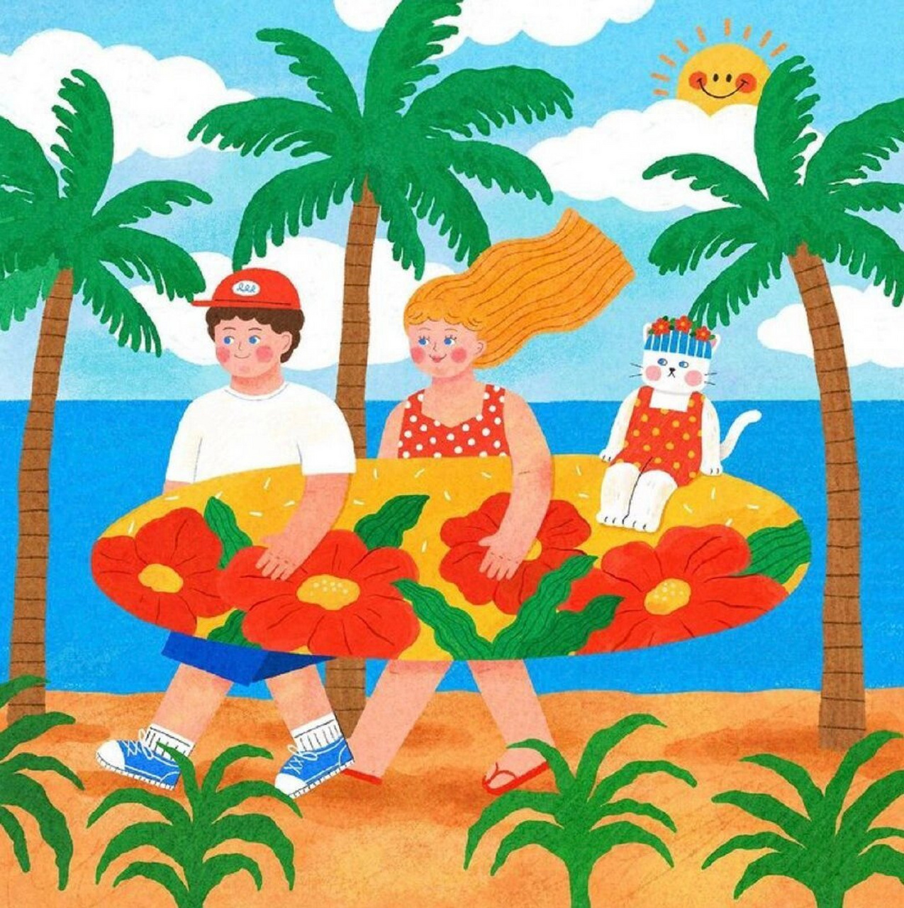 ins韩国插画艺术家作品欣赏  今天我们将欣赏到一组来自韩国插画师