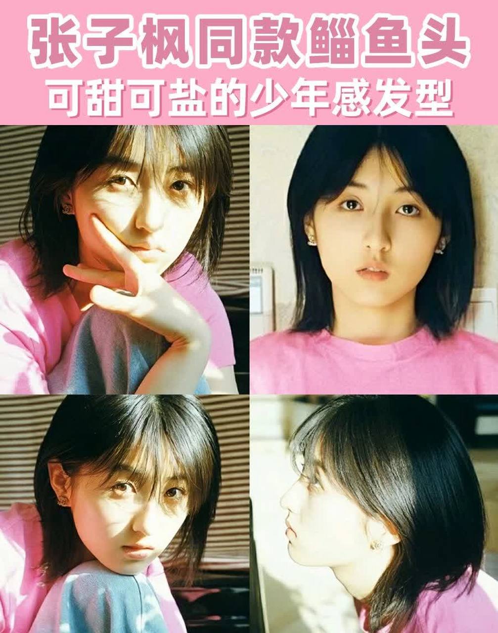 夏天不想扎头又怕热的宝宝们! 张子枫同款   鲻鱼头来了?