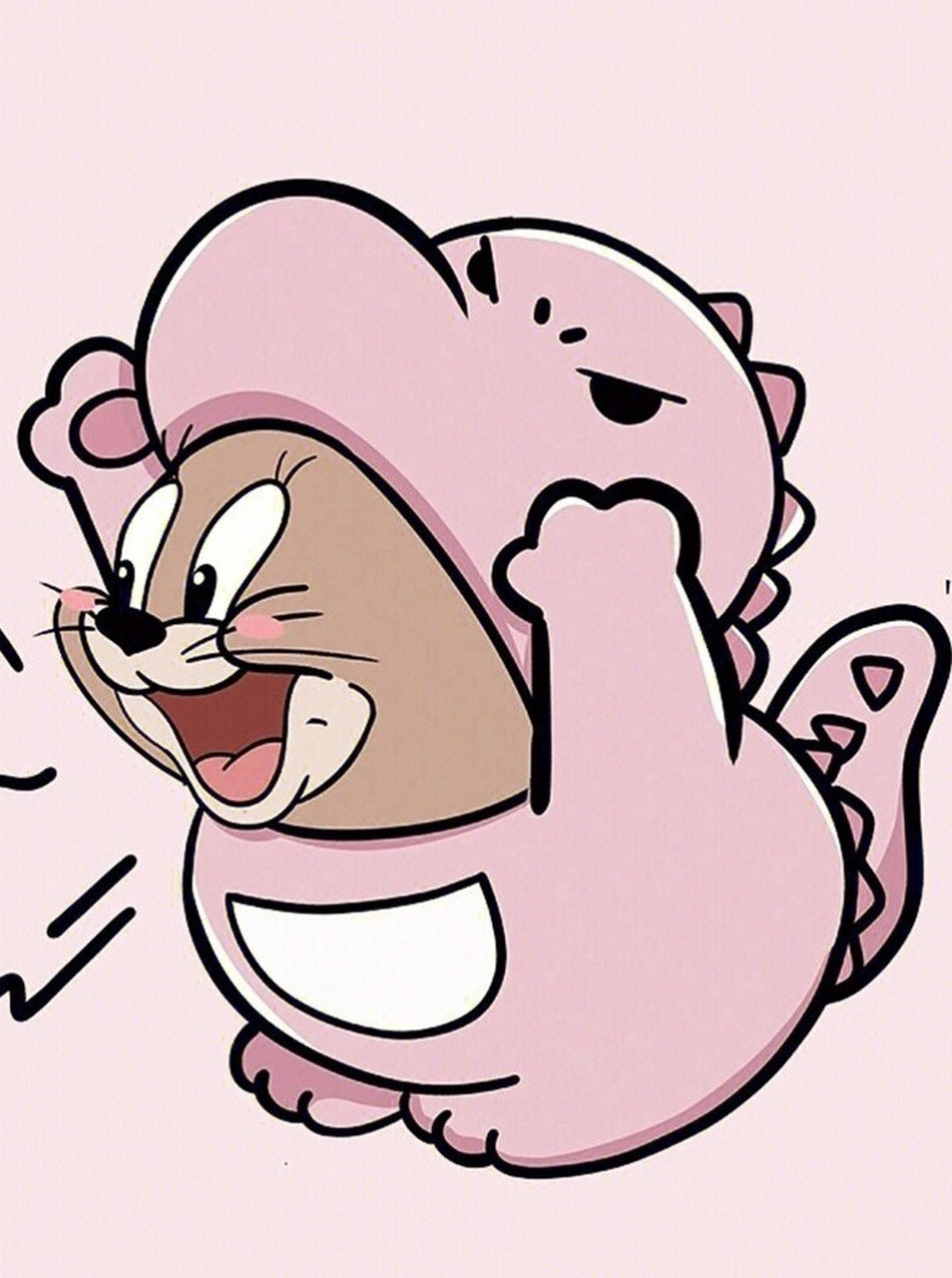 有需要的拿去用吧  呆萌可爱的猫和老鼠的情侣头像,你在闹 他在笑