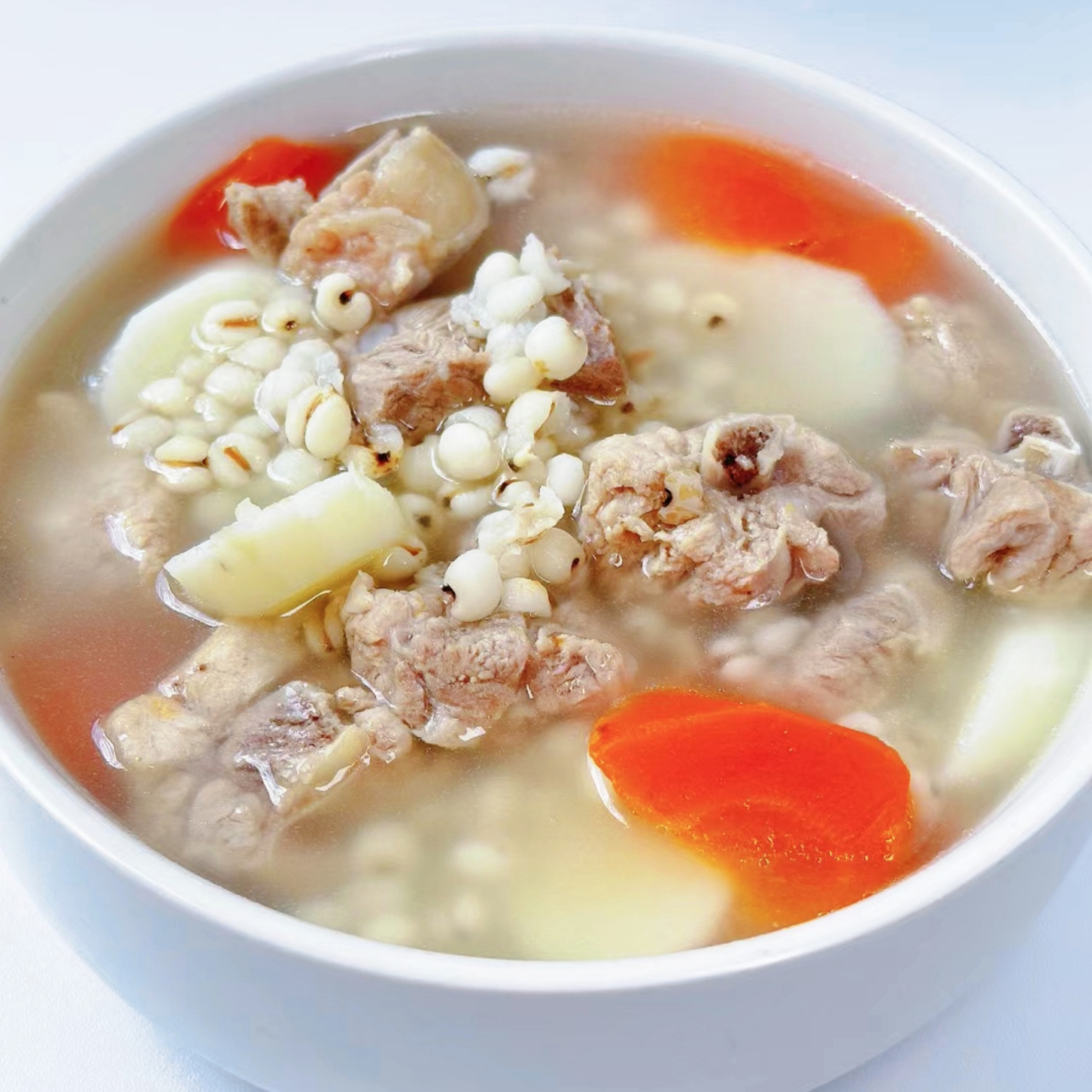 淮山薏米肉末汤图片