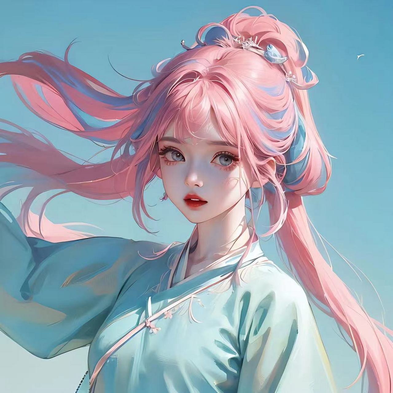 古风小姐姐简约头像 #ai头像