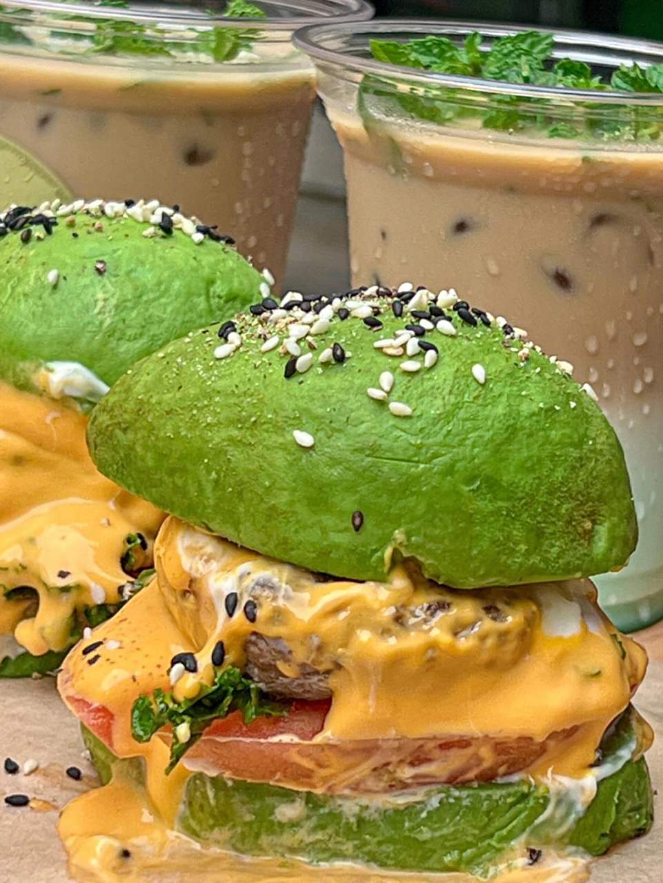 [樱花]美食[兔子]食谱[微风] 牛油果汉堡05绿油油好可爱 05澳门