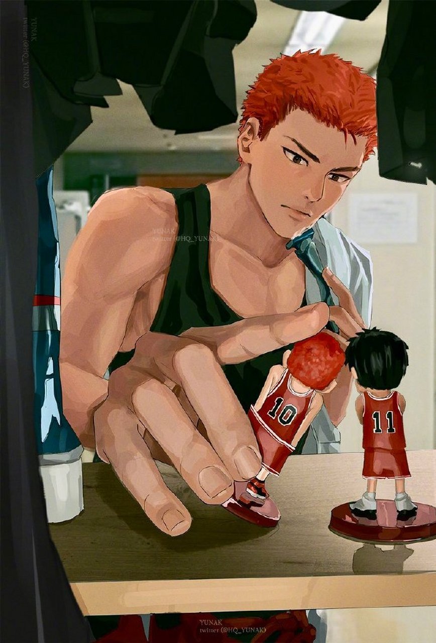 灌篮高手 樱木花道 x 流川枫  [心] #经典动漫# hq_yunak