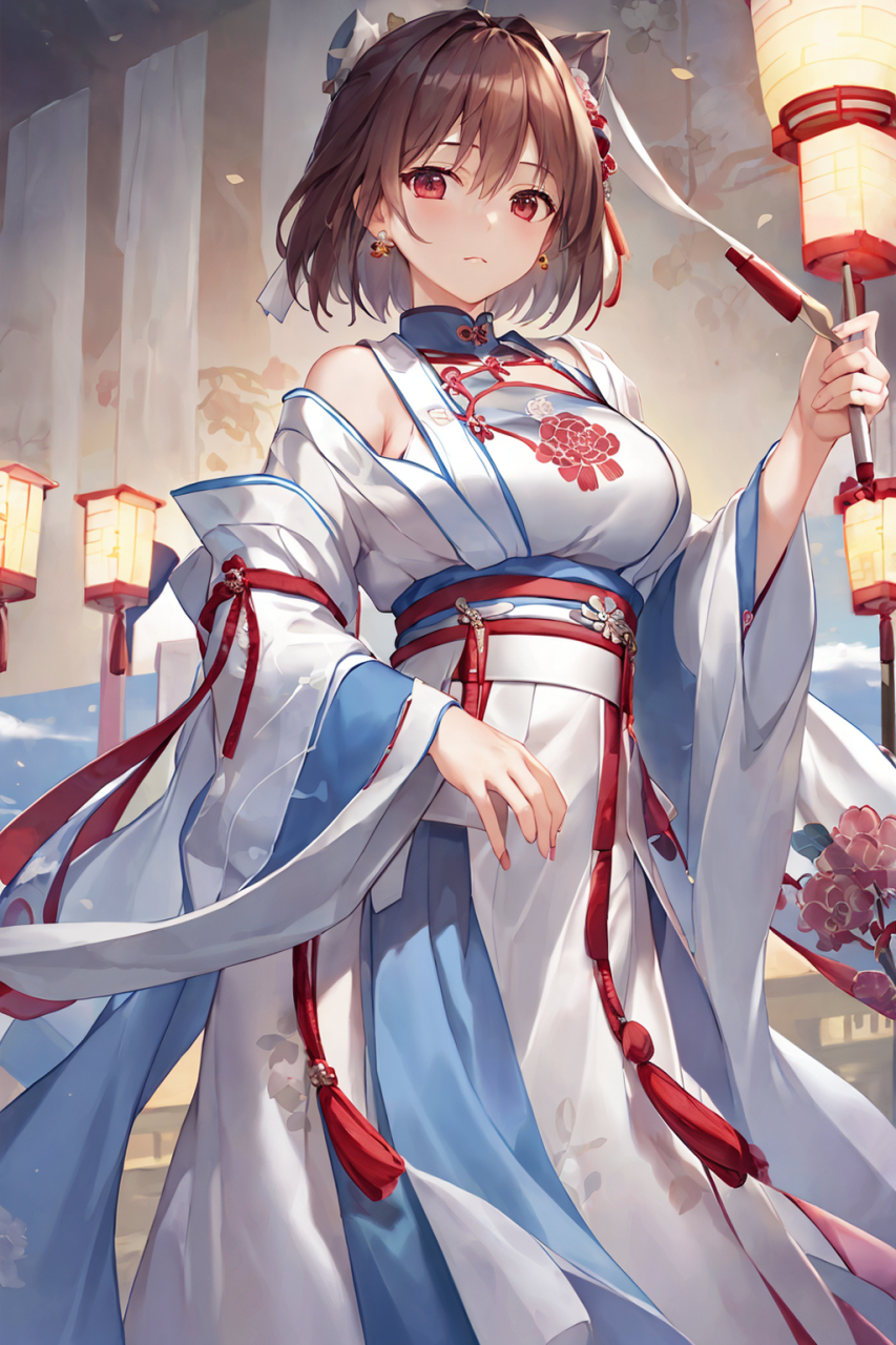 穿越时空的汉服少女:一场唯美的古典盛宴  在一个寂静的夜晚,月光透过