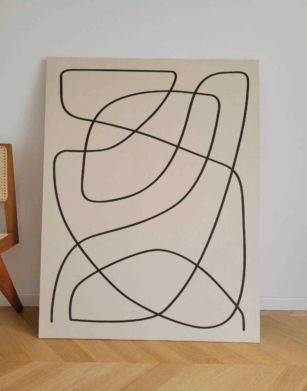 [囧] 抽象画线条感深圳设计师软装设计师独立设计师户型改造新房设计