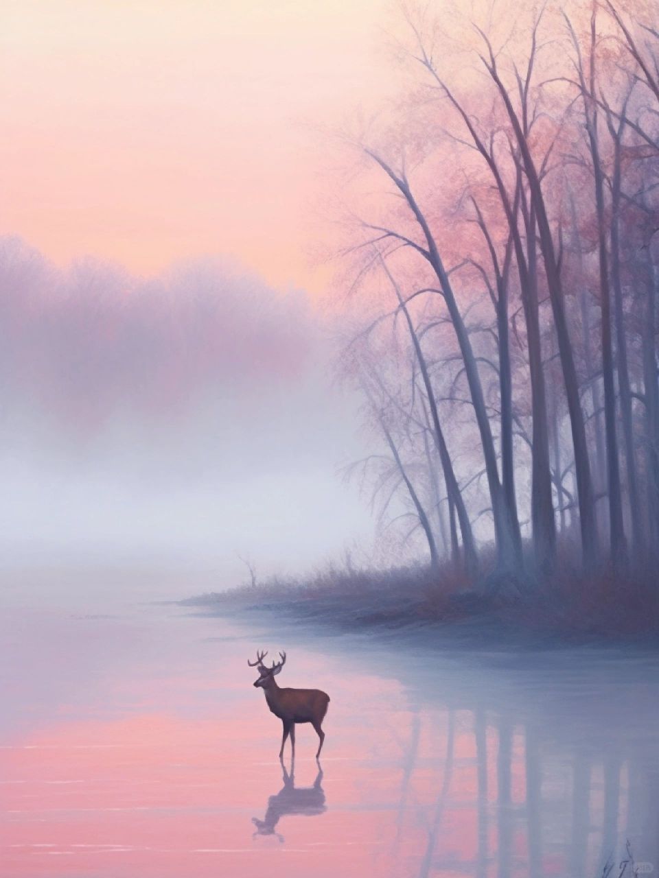 唯美的麋鹿壁纸