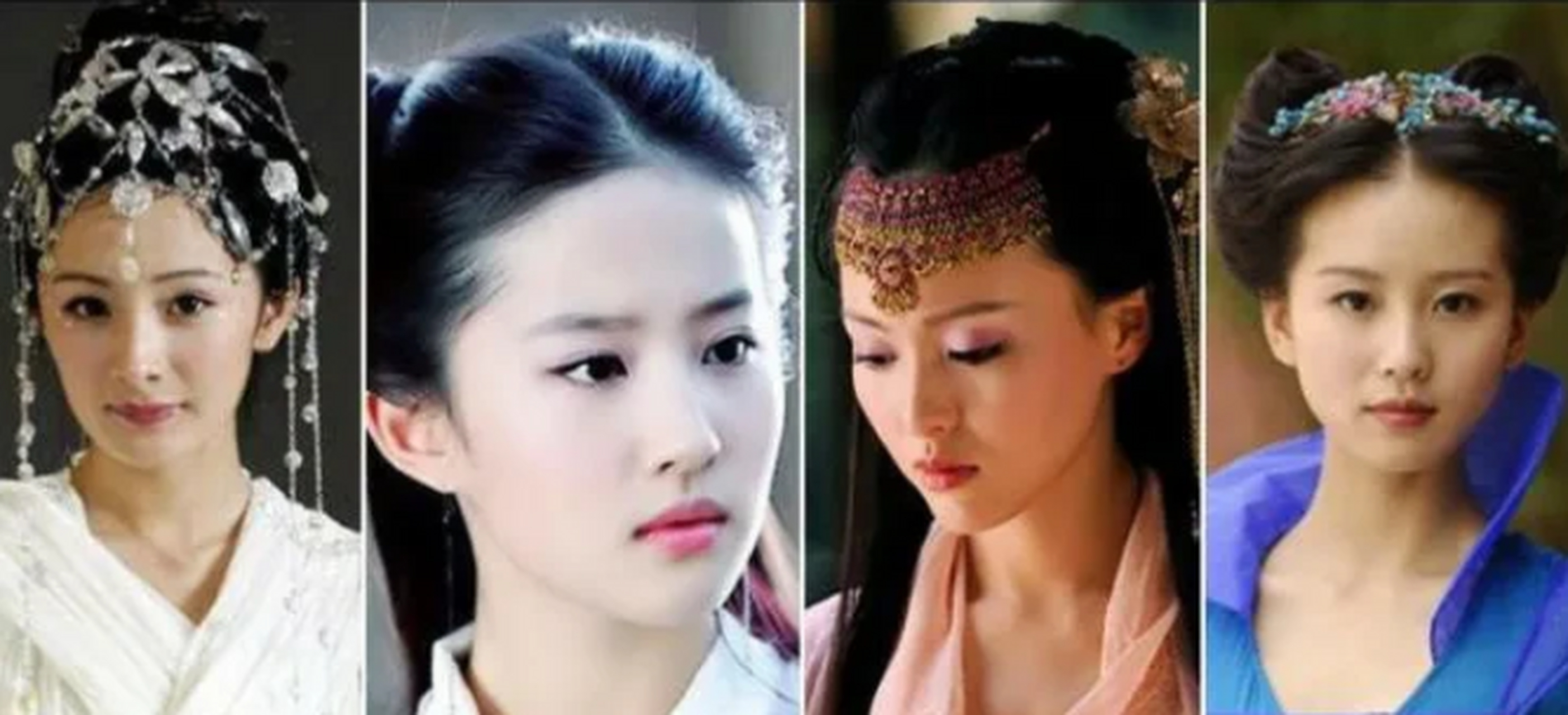 杨幂,刘诗诗,刘亦菲,唐嫣是85花里的四小花旦,但是在名气上,唐嫣远远