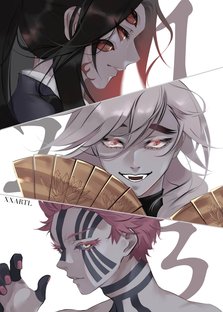 鬼灭之刃#  上弦三小强 黑死牟&童磨&猗窝座,九柱得折戟三分之二