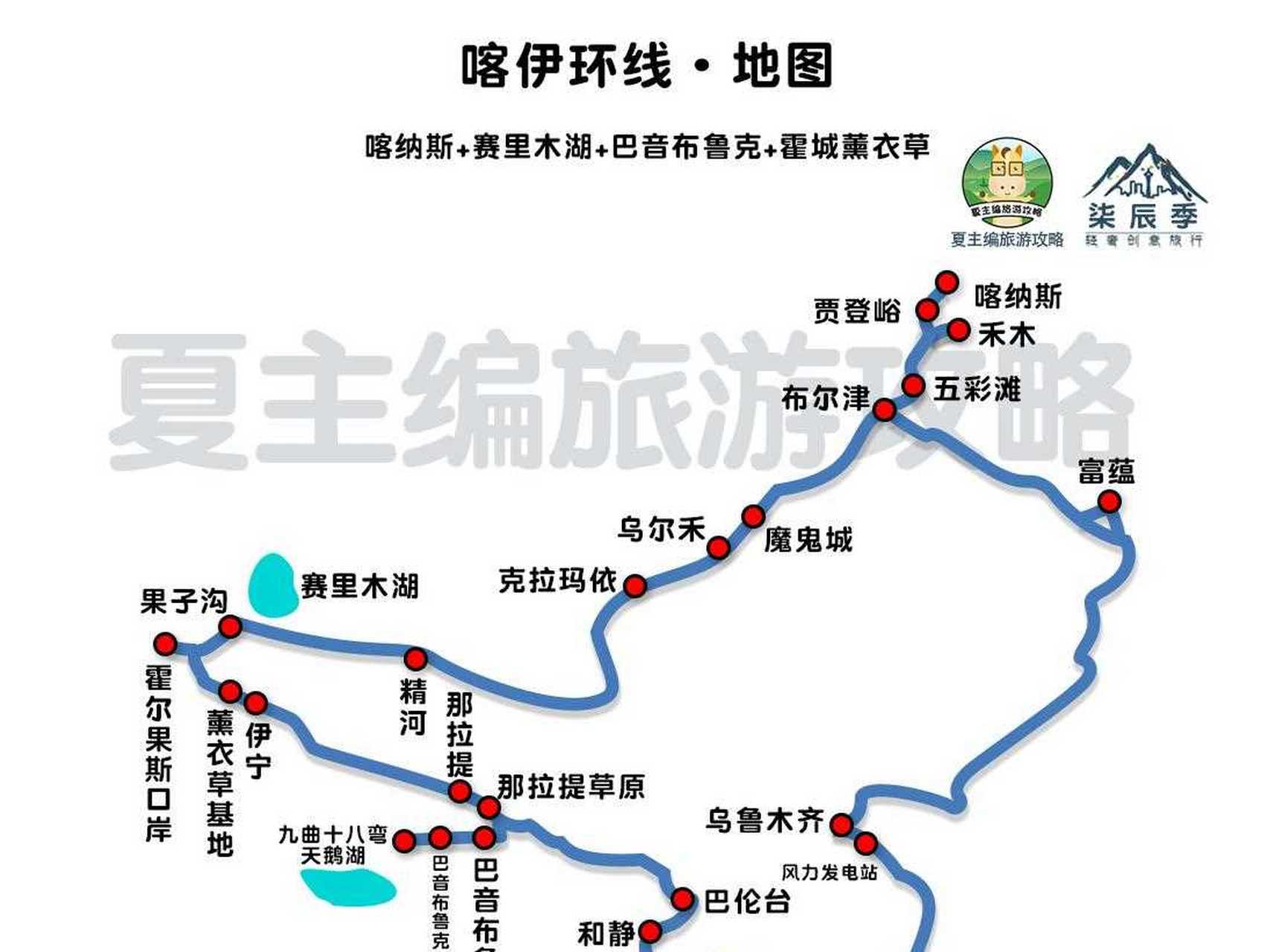 【新疆自驾游攻略·各大线路图】[带着微博去旅行] 下旬到中旬,适合