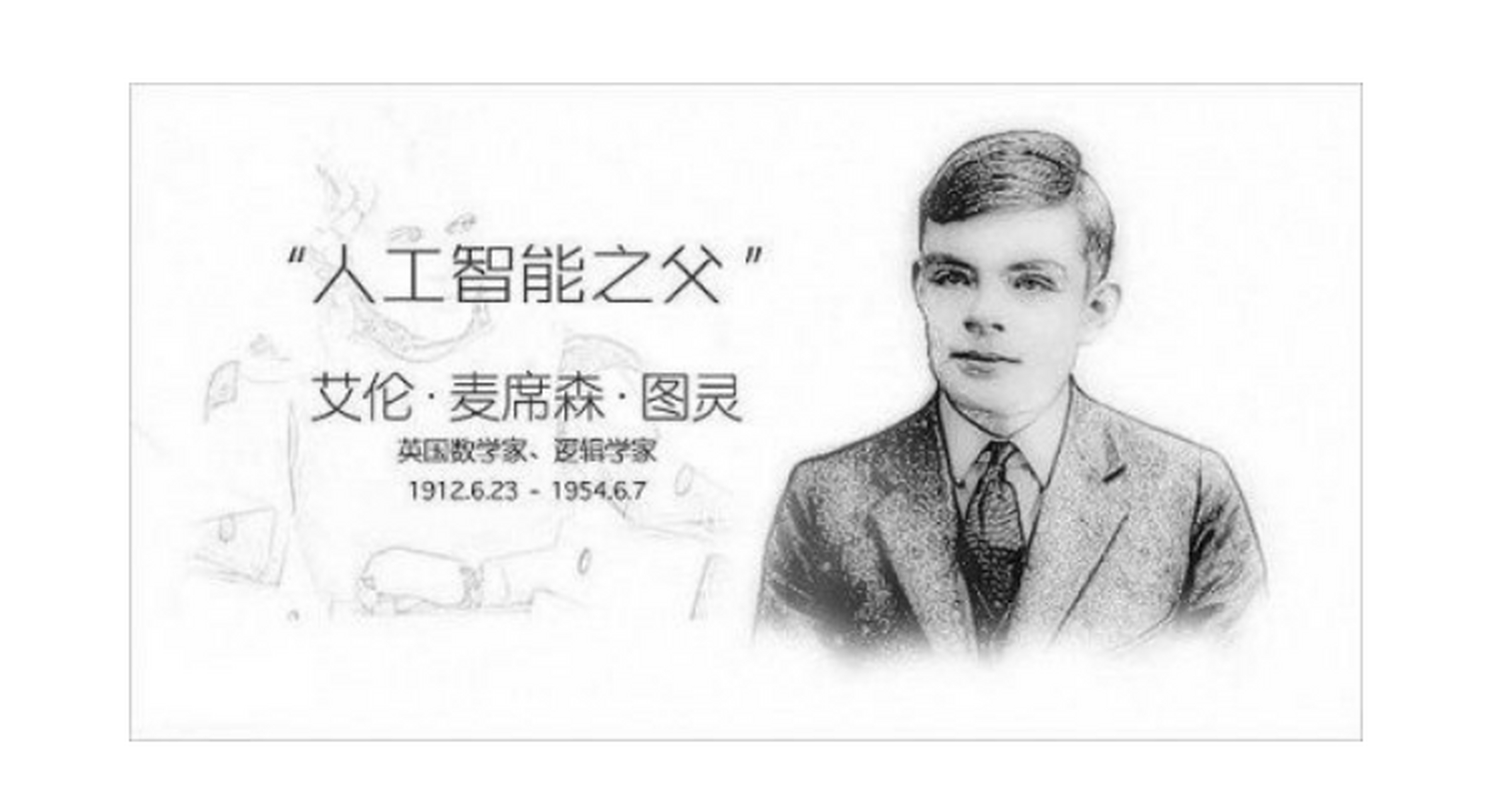 世界上最著名的数学家 图灵 艾伦·麦席森·图灵,1912~1954年,英国