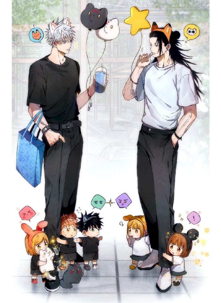 男妈妈带娃,哪个专业点[三哈] #咒术回战# #动漫