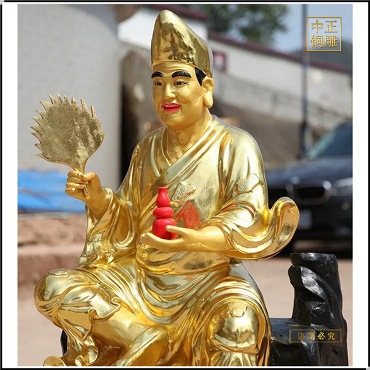 活佛济公雕塑价格 大型济公雕塑图片  加工济公佛像 寺院济公佛像  铸