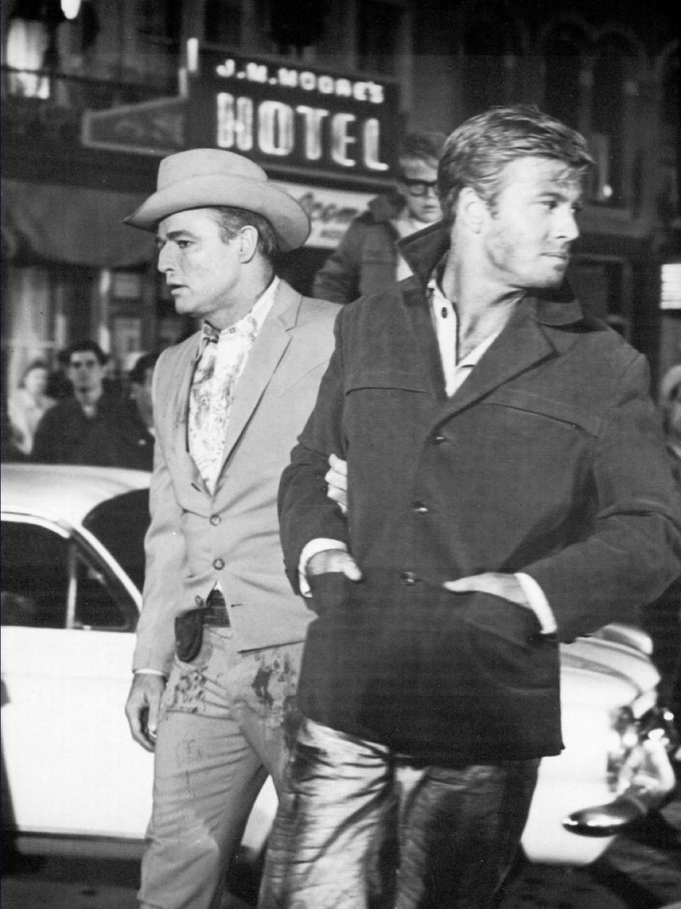 马龙·白兰度和罗伯特·雷德福在 the chase (1965)