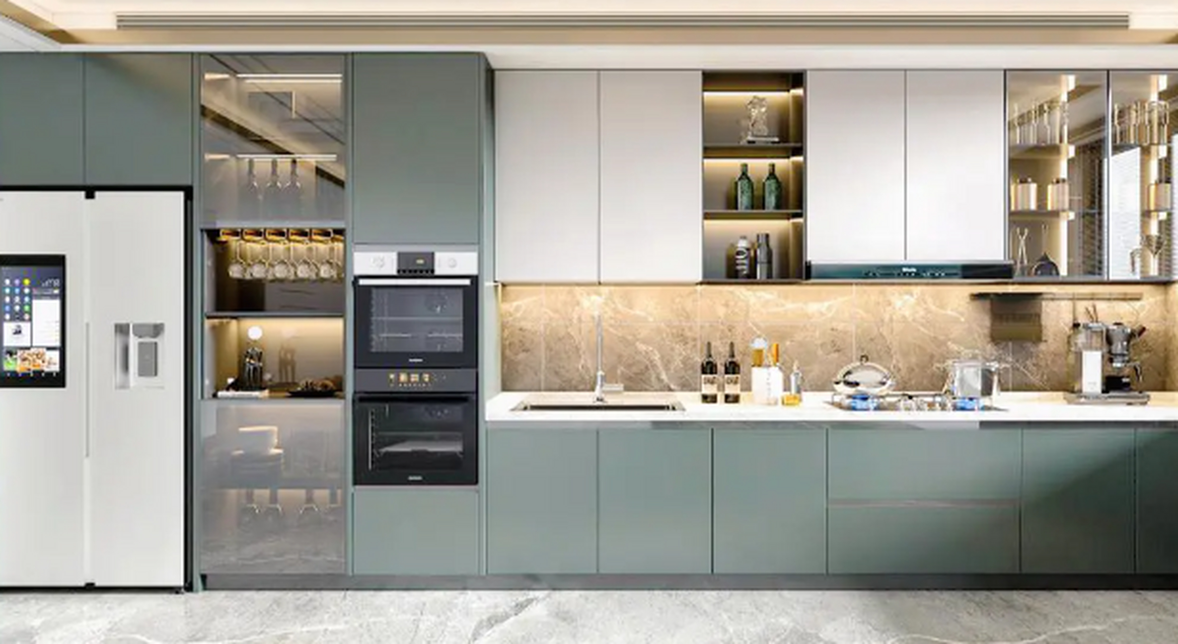 橱柜定制配色推荐.        看腻了那些黑白灰,来点不一样的橱.