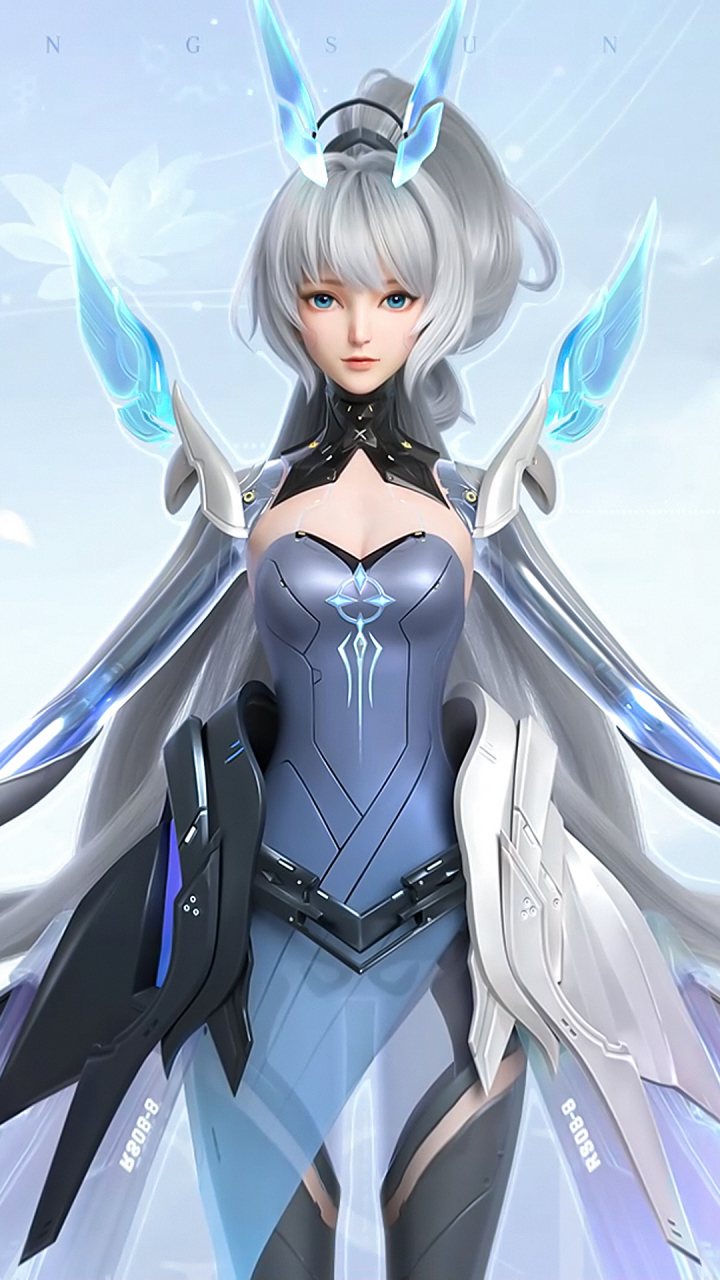 动漫壁纸|王者公孙离新皮肤"记忆之芯"高清手机壁纸:在海边的旧日人类