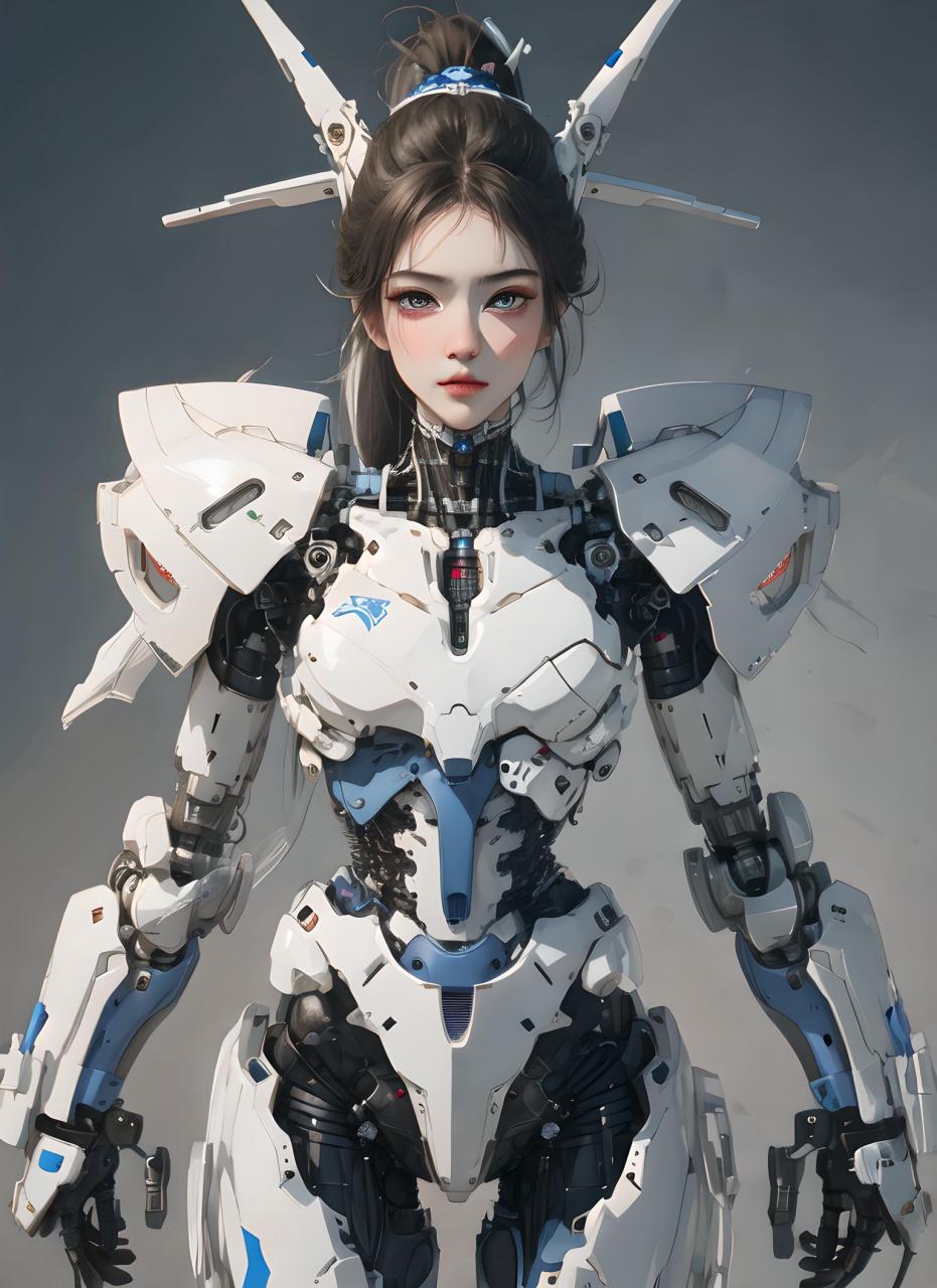 她是那个在二次元世界中令人惊叹的机甲风美女,她用她的力量和勇气