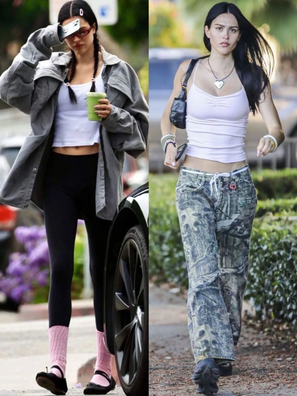 amelia hamlin最新街拍,吊带配芭蕾舞鞋!